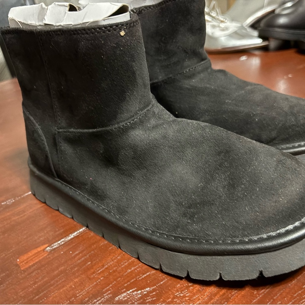 Size 7 soft black ankle boots